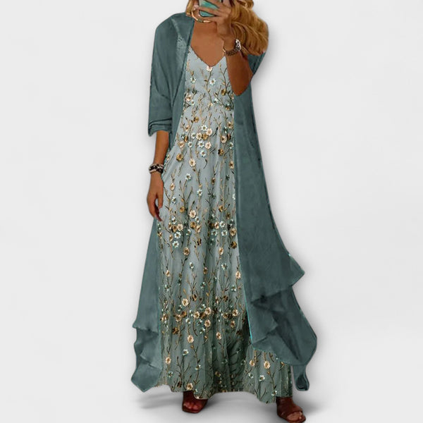 Bryleigh | Ensemble Deux-Pièces Robe Maxi Élégante