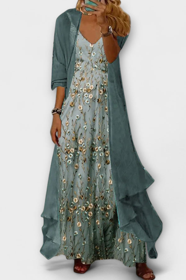 Bryleigh | Ensemble Deux-Pièces Robe Maxi Élégante