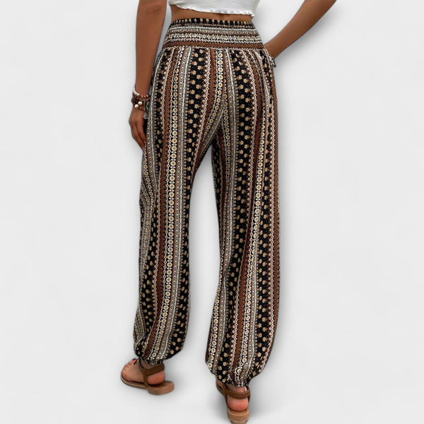 Pantalon avec design ethnographique
