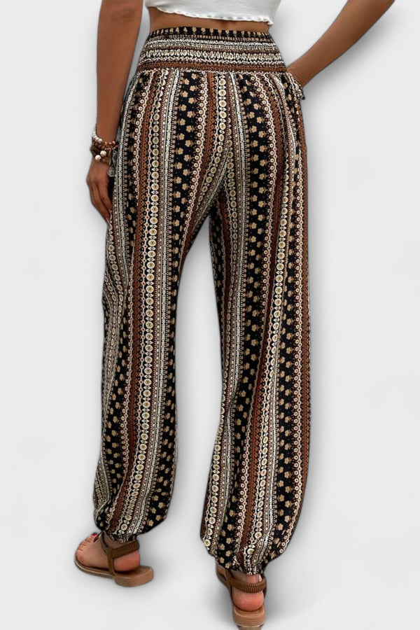 Pantalon avec design ethnographique