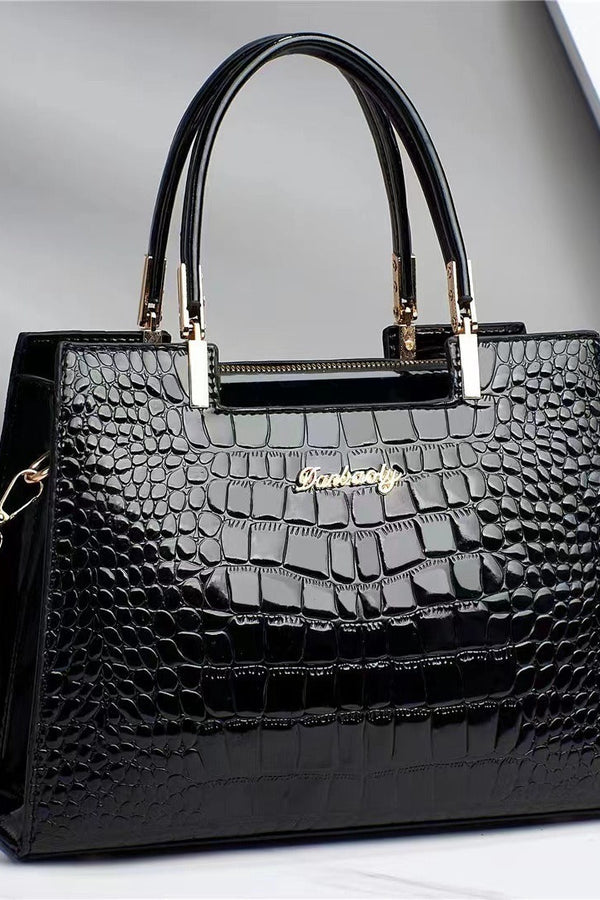 Brooklyn™ Shine | Sac de luxe embossé croco