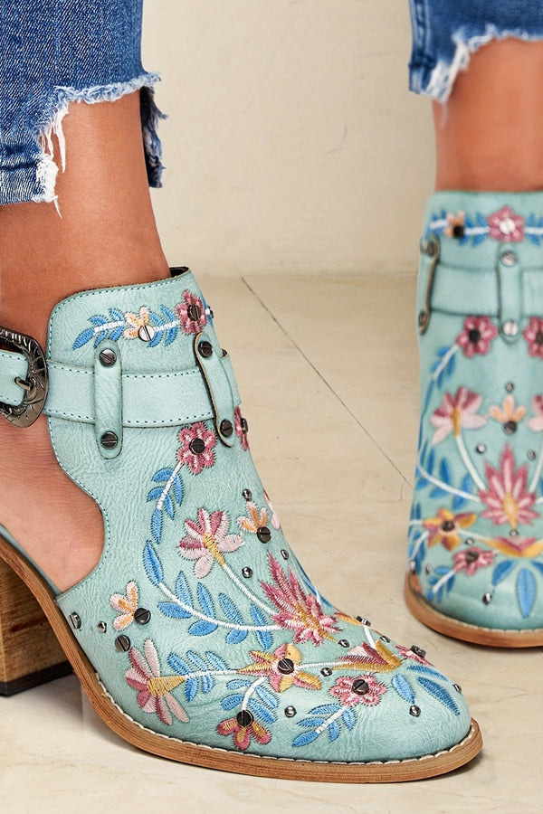 Rosine | Bottines vintage à fleurs