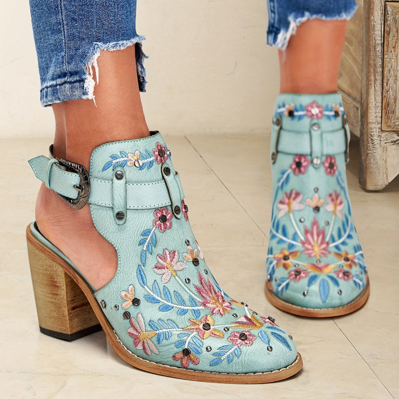 Rosine | Bottines vintage à fleurs