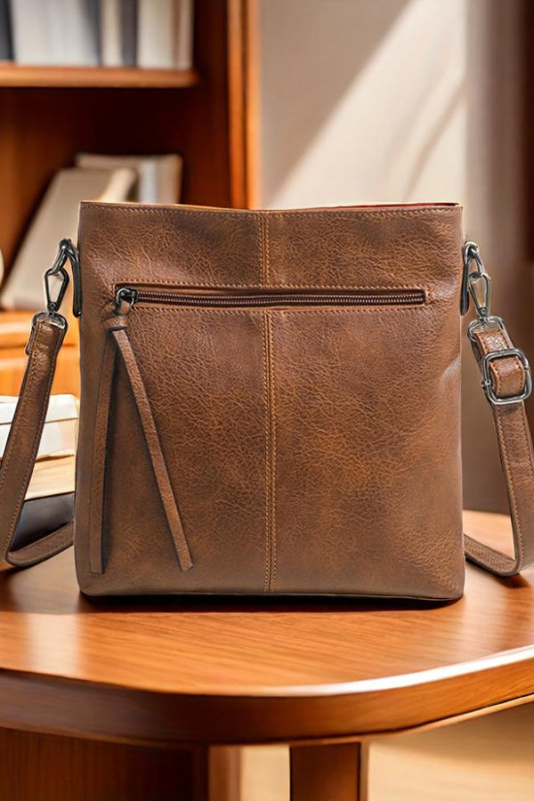 Addison™ Élégance Simple | Sac bandoulière carré rétro
