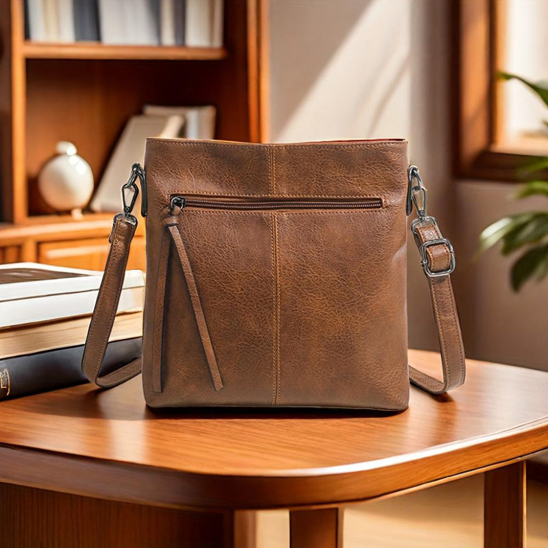 Addison™ Élégance Simple | Sac bandoulière carré rétro
