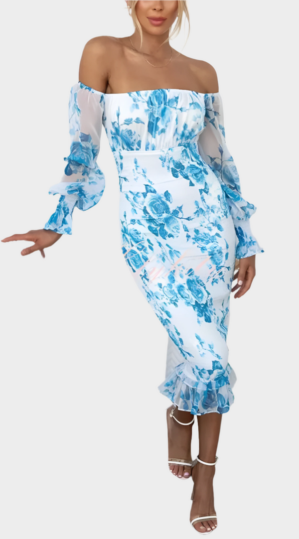 Robe midi florale douce