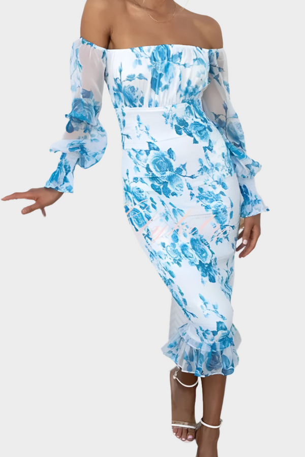 Robe midi florale douce