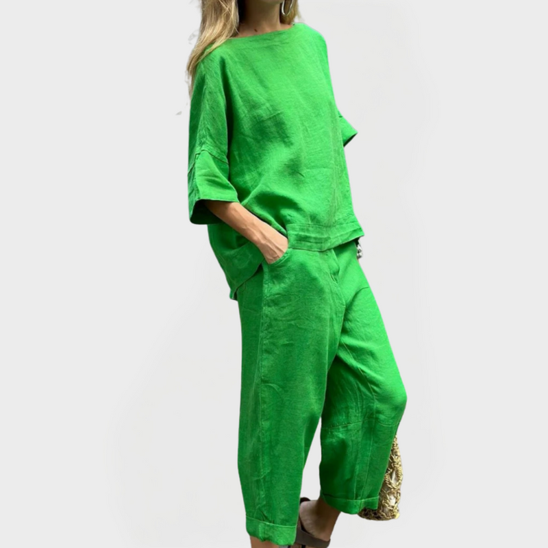 Ensemble de robe avec motifs naturels