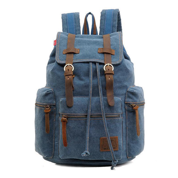 Jackson™ - Sac à dos vintage à rabat avec multiples poches