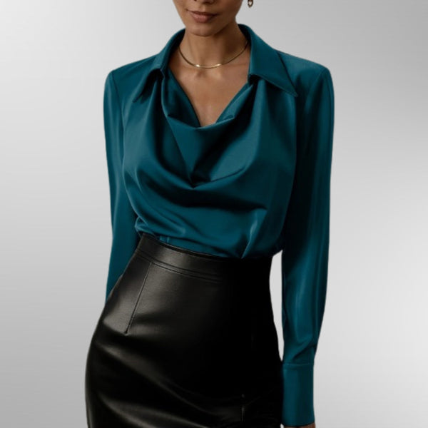 Violet™ | Blouse élégante en satin