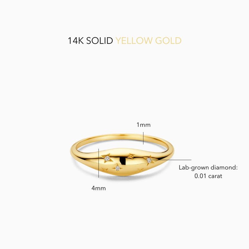 Bague Dôme Diamant | Or