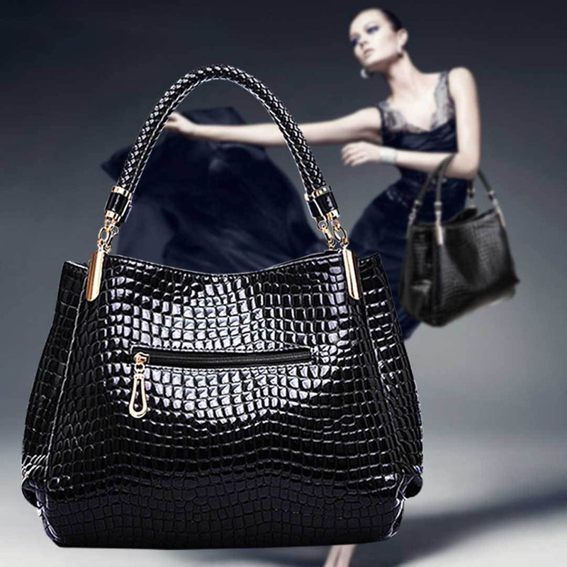 Isabella™ Élégance Durable | Sac à Main Stylé à Motif Croco