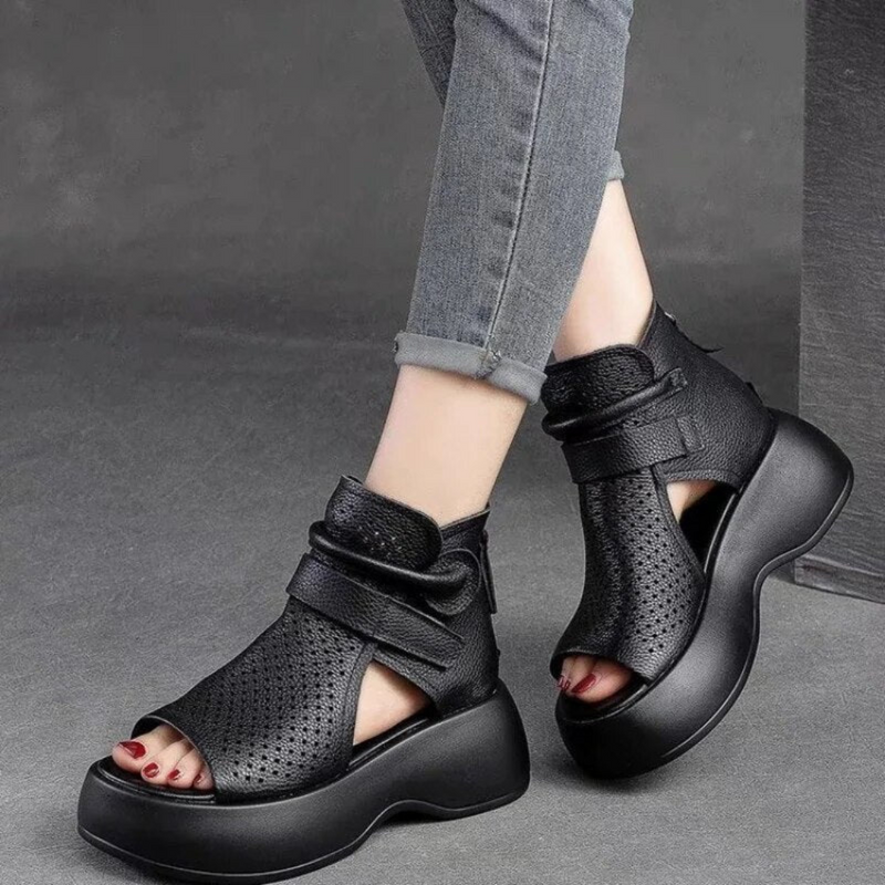 Mira - Sandales orthopédiques classiques en cuir