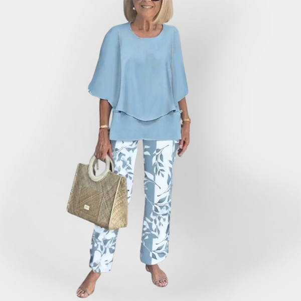 Ensemble élégant avec haut et pantalon confortables