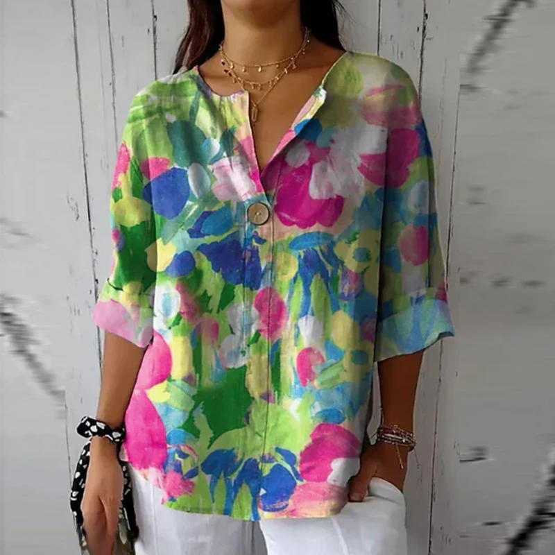 Mavis | Blouse décontractée à imprimé floral