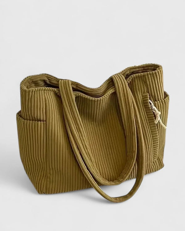 Liorane | Sac fourre-tout côtelé luxueux avec détail en corde