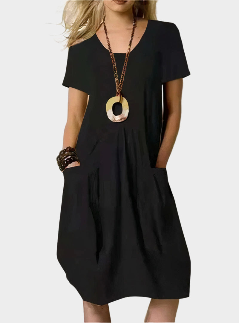 Robe longue aérienne avec poches