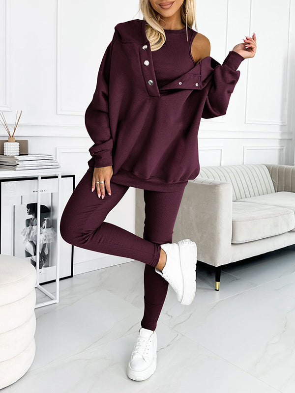 Elodie™ - Ensemble avec Pantalon et Sweat à Capuche