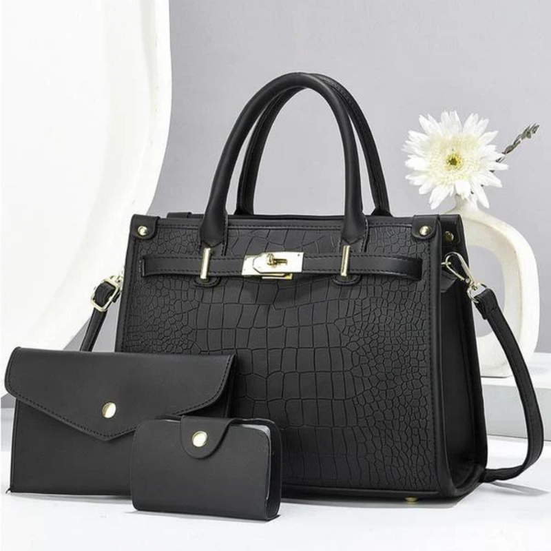 Scarlett™ - Ensemble de sacs Croco Allure Premium