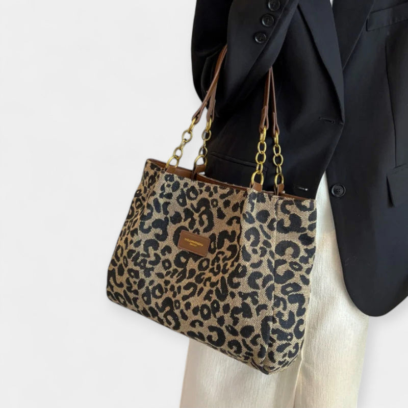Sac à bandoulière avec imprimé animalier