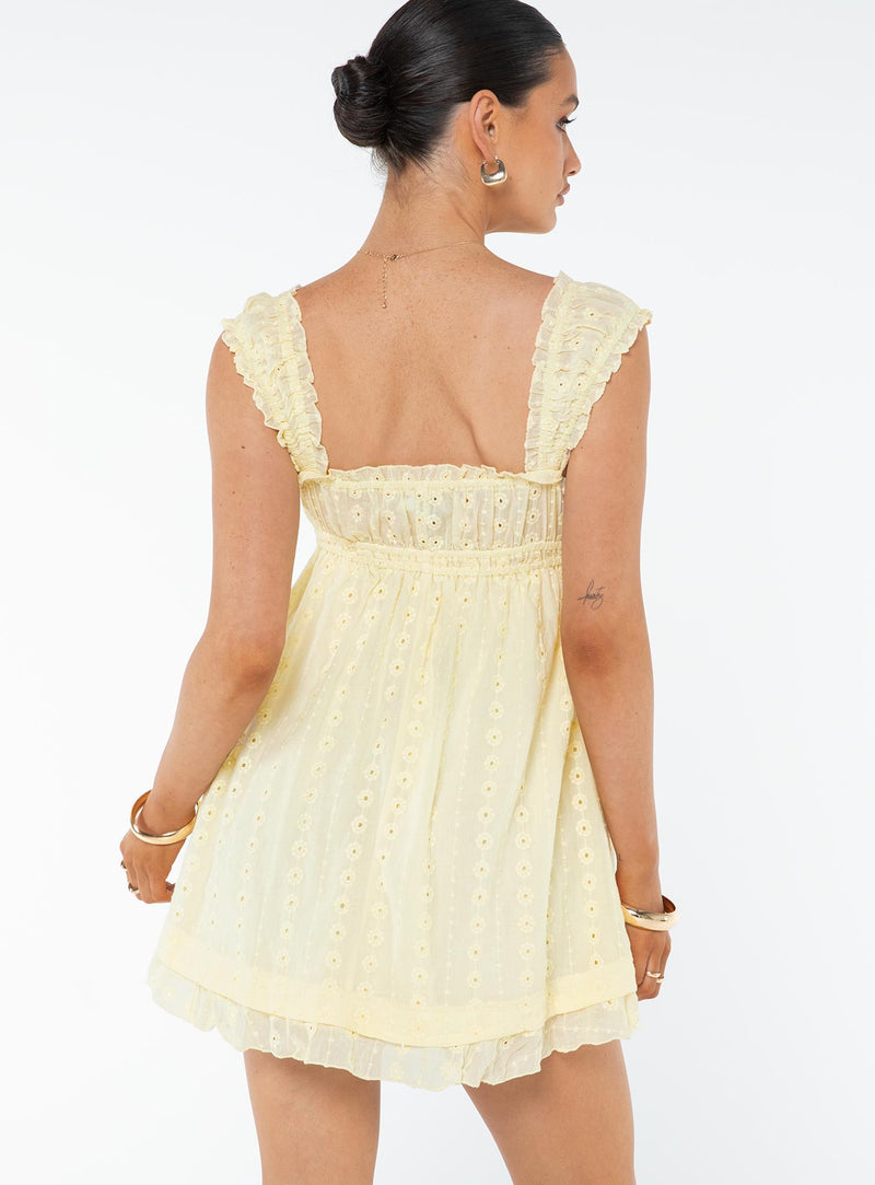 Robe Mini Carlita Jaune