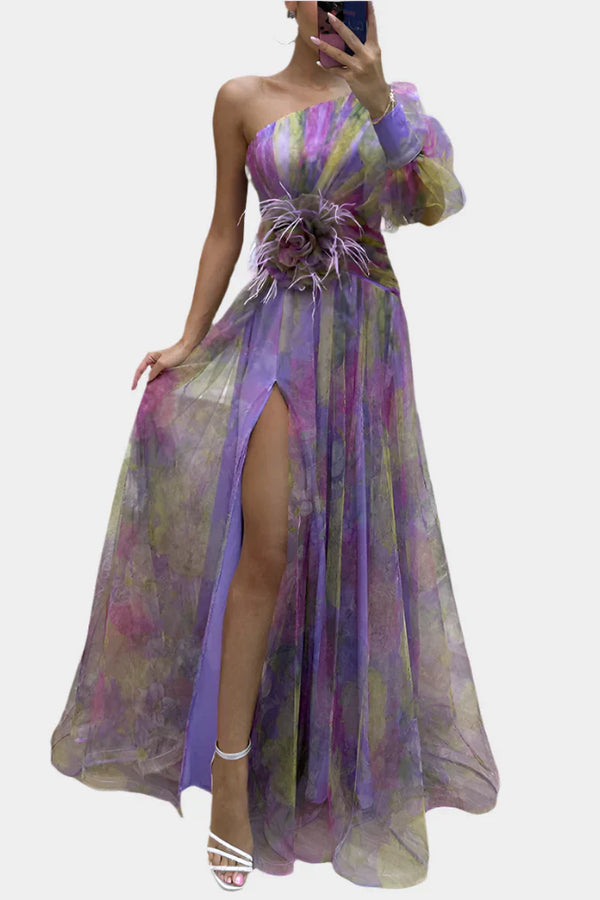 Robe romantique avec ouverture