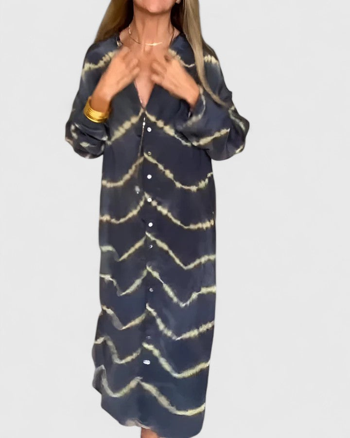 Amelie™ | Robe Maxi Rayée Bohème Élégante