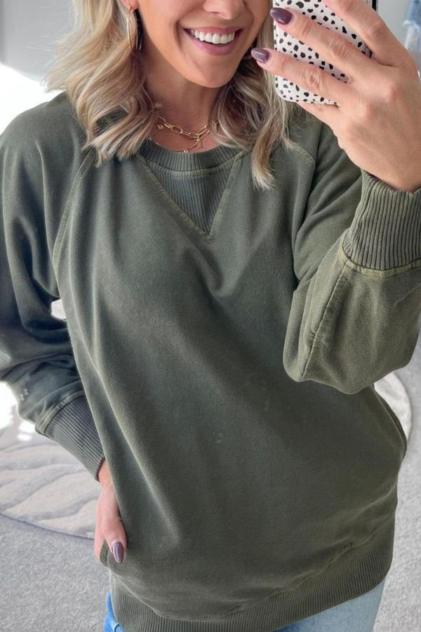 VIOLA - Pull côtelé avec poches