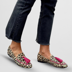Chaussons décontractés avec pompons