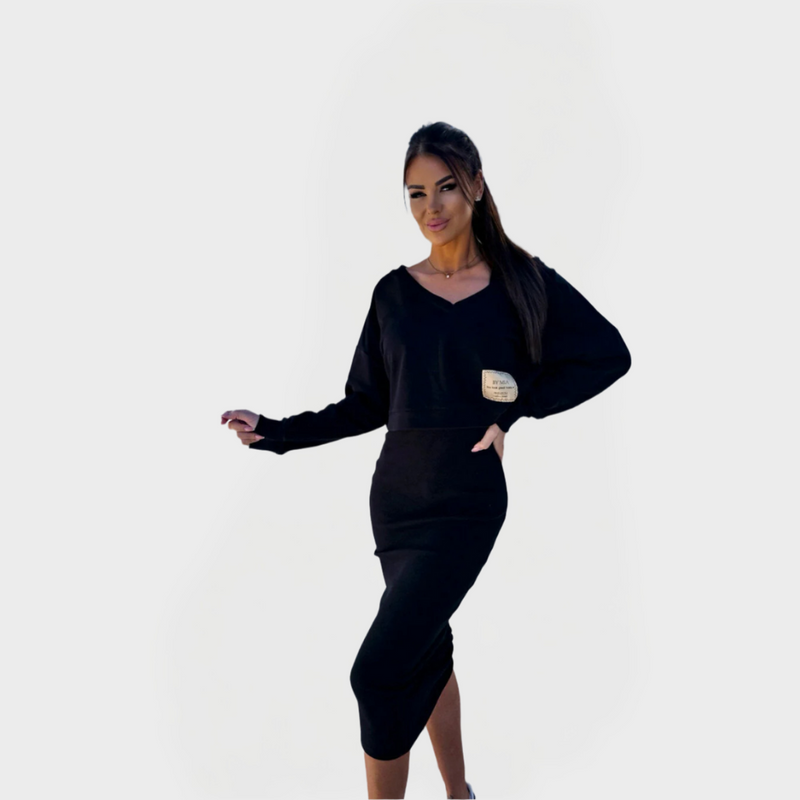 Ensemble d'été avec sweat à capuche et robe pour confort et style