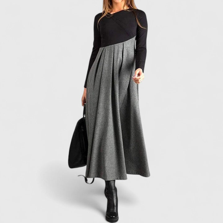 Janet | Robe longue élégante à manches longues