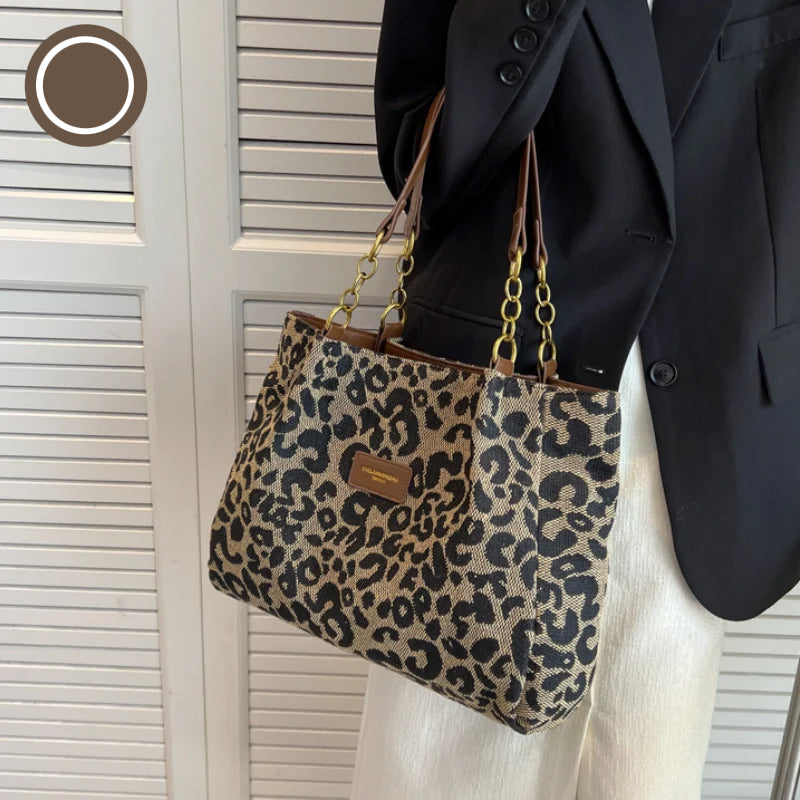 Olivia™ - Sac fourre-tout en toile avec détails faits main