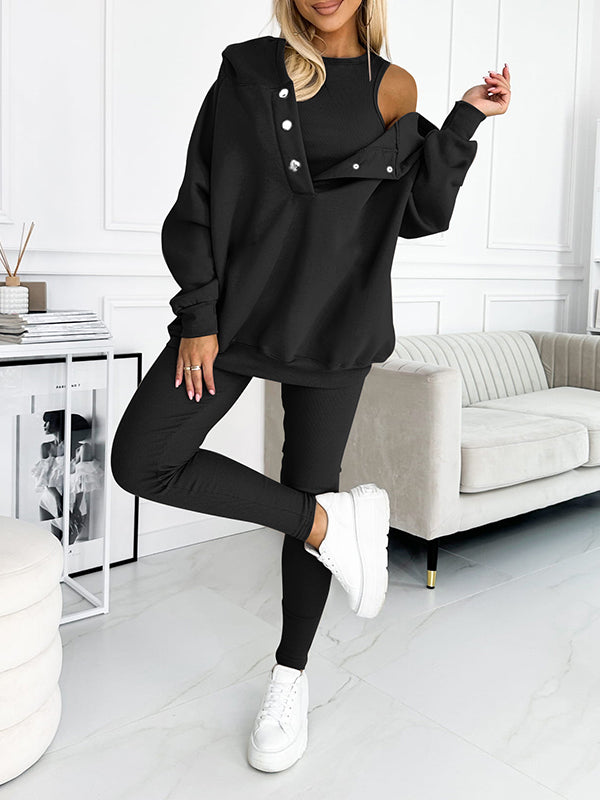 Elodie™ - Ensemble avec Pantalon et Sweat à Capuche