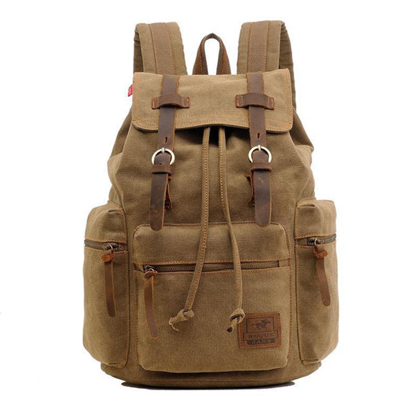 Jackson™ - Sac à dos vintage à rabat avec multiples poches