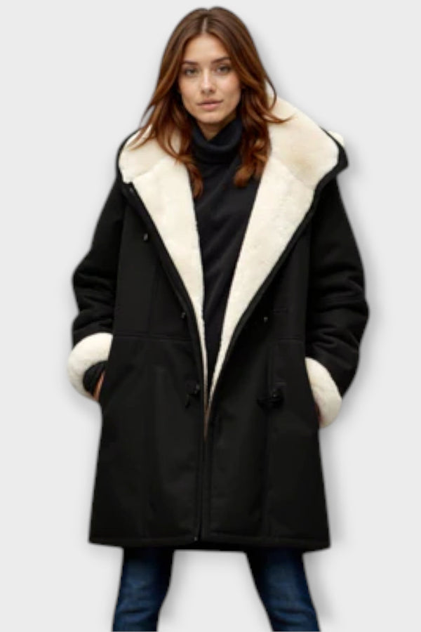 Antonia - Manteau Douillet Doublé de Fourrure