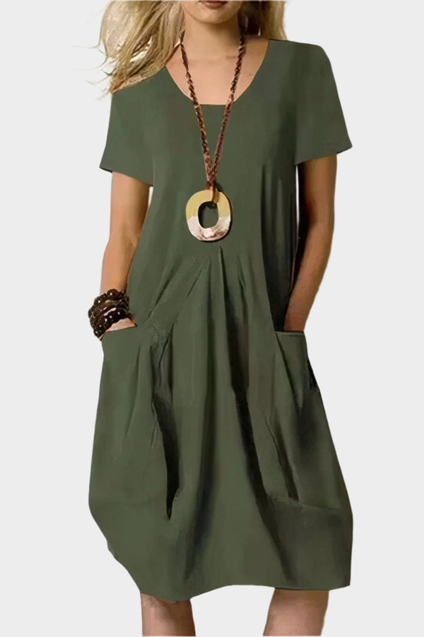 Robe longue aérienne avec poches
