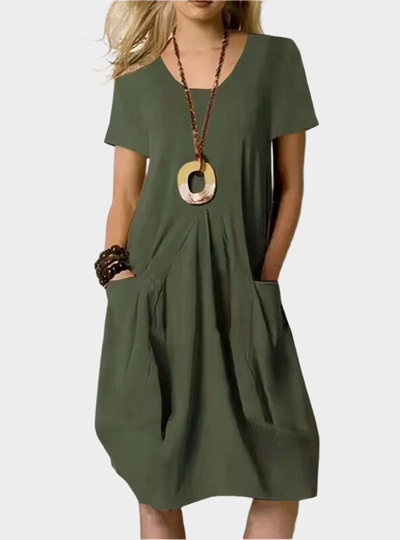 Robe longue aérienne avec poches