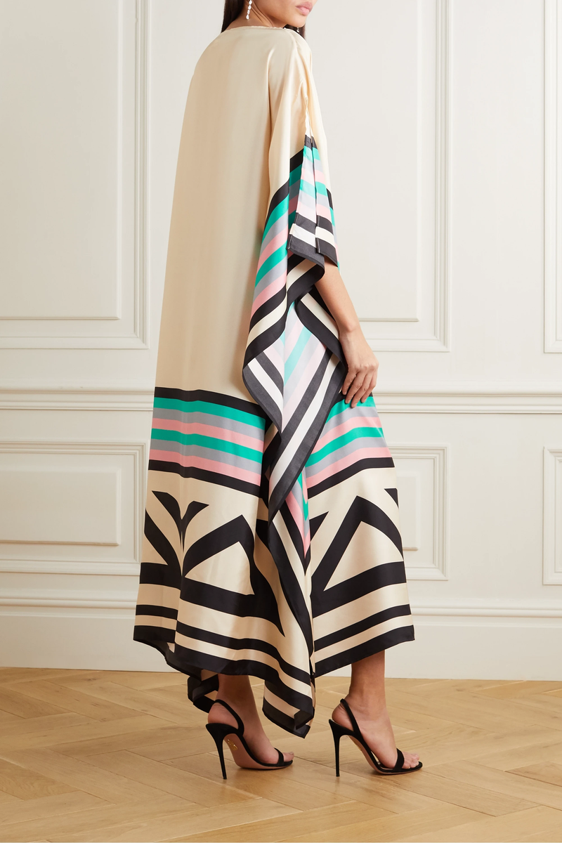 Rilinda | Kaftan élégant avec imprimé géométrique