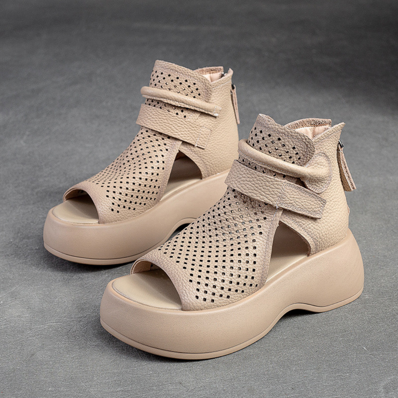 Mira - Sandales orthopédiques classiques en cuir