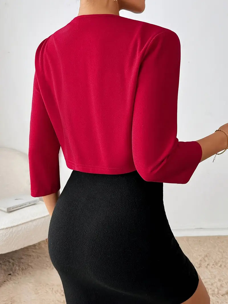 Madison™ - Blazer élégant à col plissé