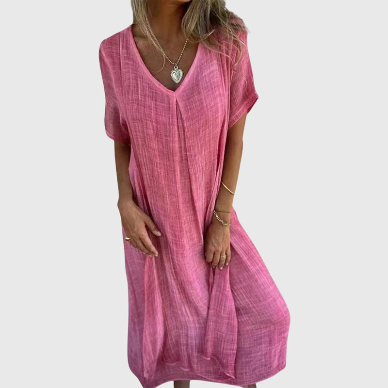 Fiona™ – Robe élégante légère à col en V