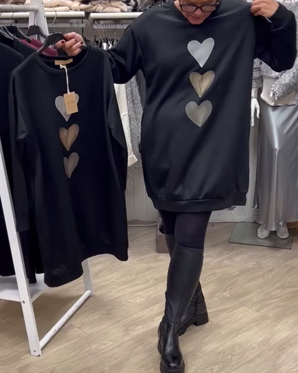 Flossy | Sweat-shirt à manches longues imprimé cœur