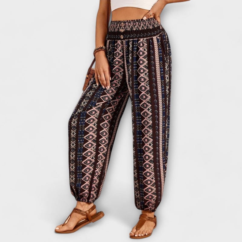 Pantalon avec design ethnographique