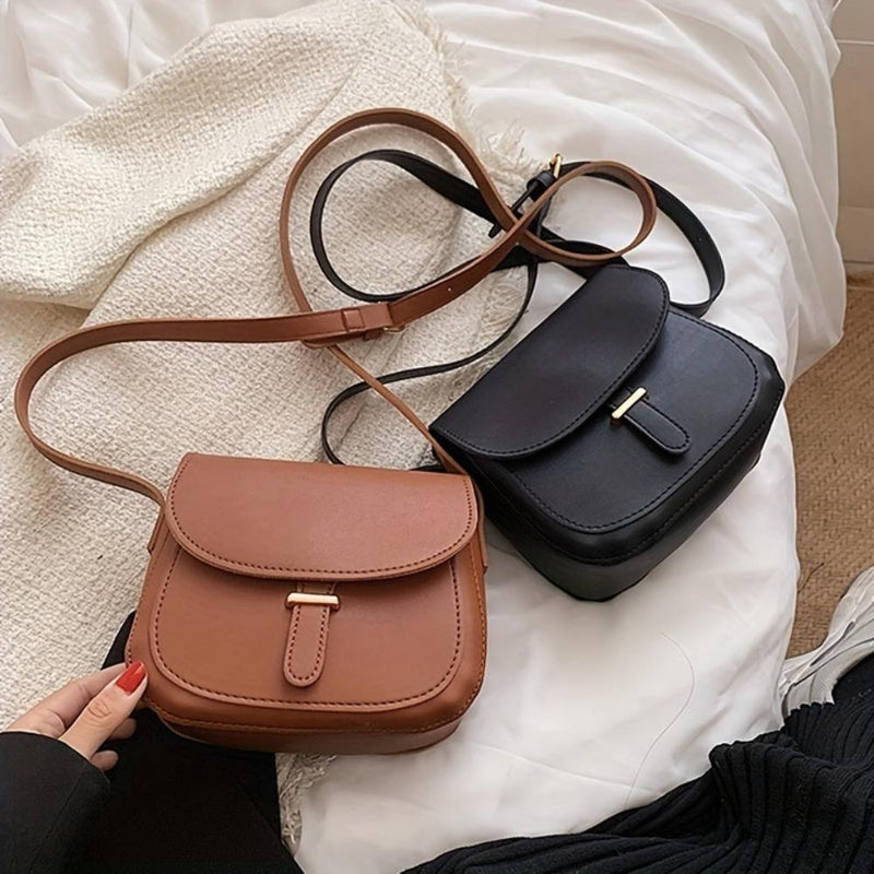 Aria™ Retro Grace | Sac bandoulière élégant en cuir selle