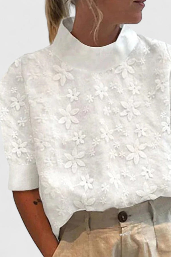 Sonelita™ | Blouse élégante avec col montant