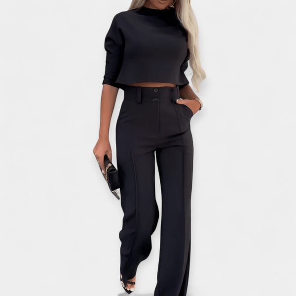 Ensemble crop top et pantalon