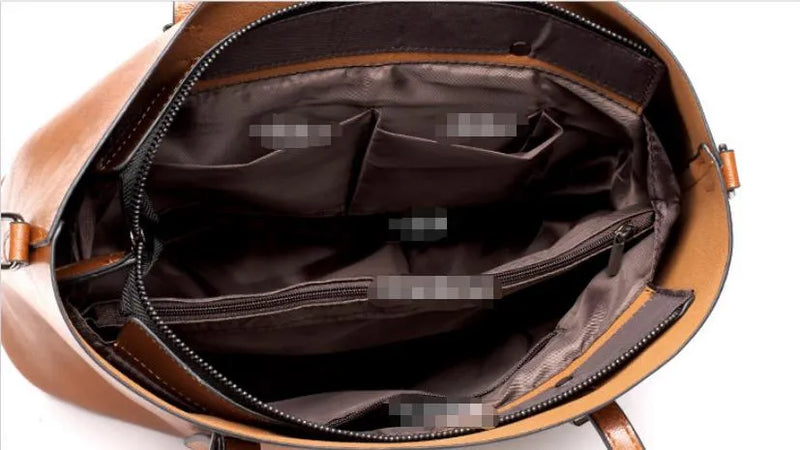NICOLE™ | Sac à bandoulière vintage en cuir synthétique