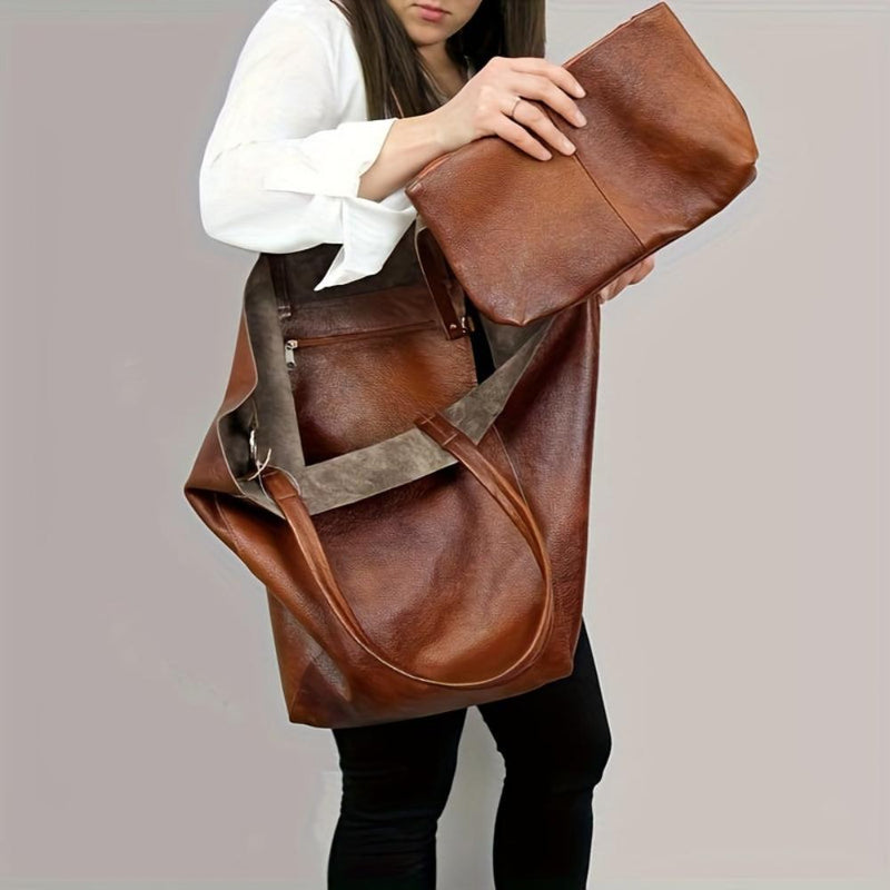 Olivia™ Rétro Douceur | Sac Cabas Grande Capacité