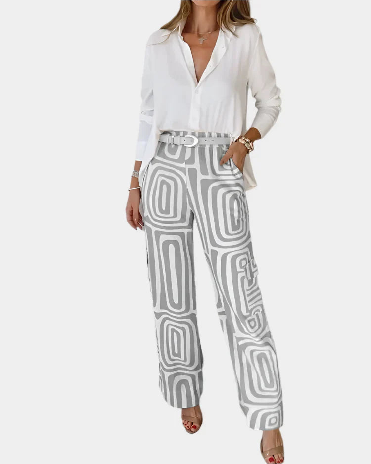 Ensemble confortable et élégant avec ceinture cadeau