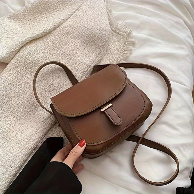 Aria™ Retro Grace | Sac bandoulière élégant en cuir selle